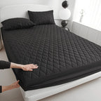 Quilted Waterproof Mattress Protector Fitted Bed Pad