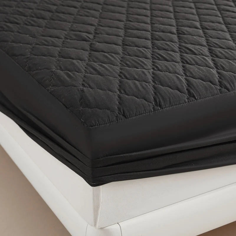 Quilted Waterproof Mattress Protector Fitted Bed Pad