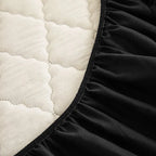 Quilted Waterproof Mattress Protector Fitted Bed Pad