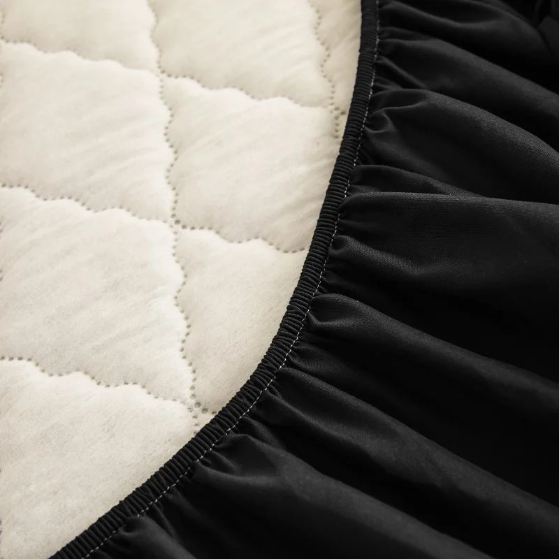 Quilted Waterproof Mattress Protector Fitted Bed Pad
